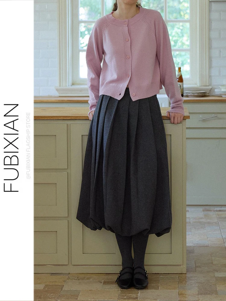 Deep ey High Waist A-Line Skirt Woolen Puffy Flower f-length Casual Mid-length Skirt Versatile Autumn Winter New Sle
Deep ey High Waist A-Line Skirt Woolen Puffy Flower f-length Casual Mid-length Skirt Versatile Autumn Winter New Sle