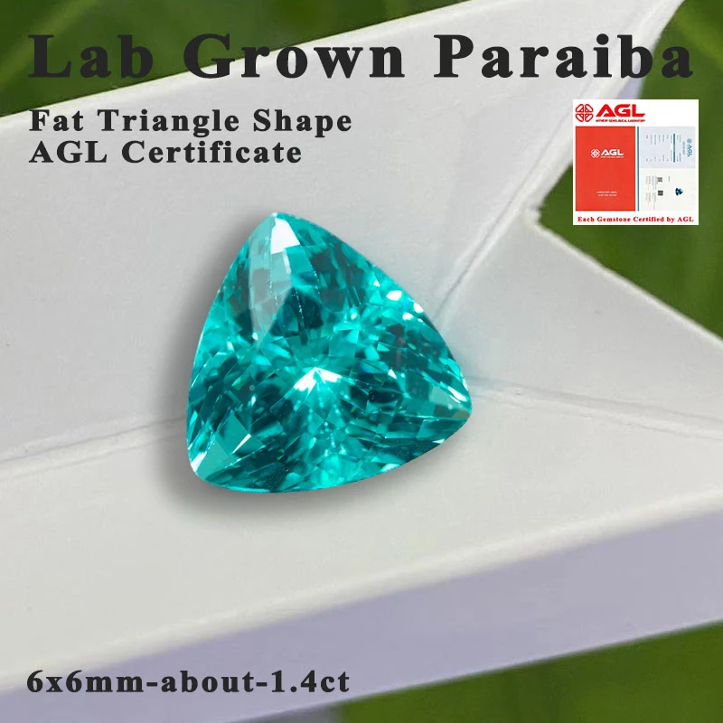 Lab Grown Paraiba Gemstone Fat Triangle Cut for DIY Advanced Jewelry Making Inlay Ring Necklace Selectable AGL Certificate
Lab Grown Paraiba Gemstone Fat Triangle Cut for DIY Advanced Jewelry Making Inlay Ring Necklace Selectable AGL Certificate