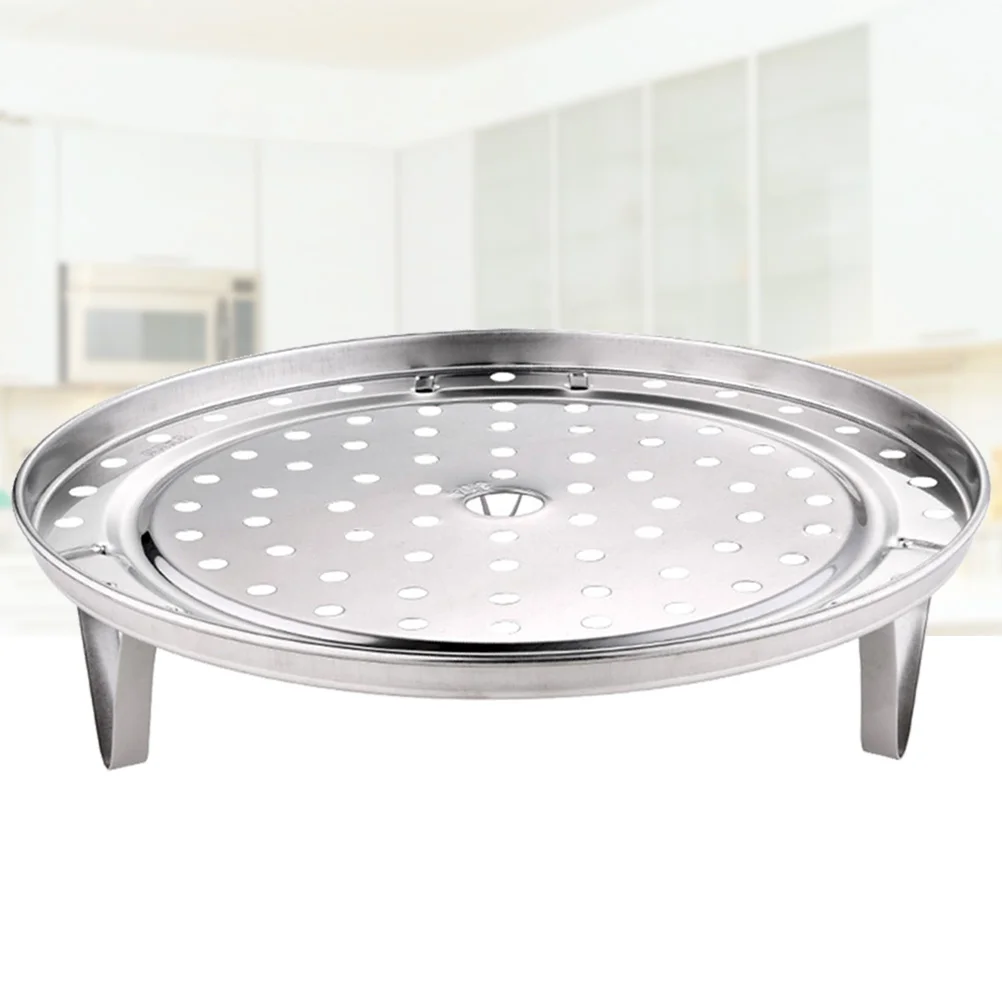 Stainless Steel Round Steamer Rack Plate Three-legged Steaming Stand for Home Kitchen Cooking Small Size
Stainless Steel Round Steamer Rack Plate Three-legged Steaming Stand for Home Kitchen Cooking Small Size