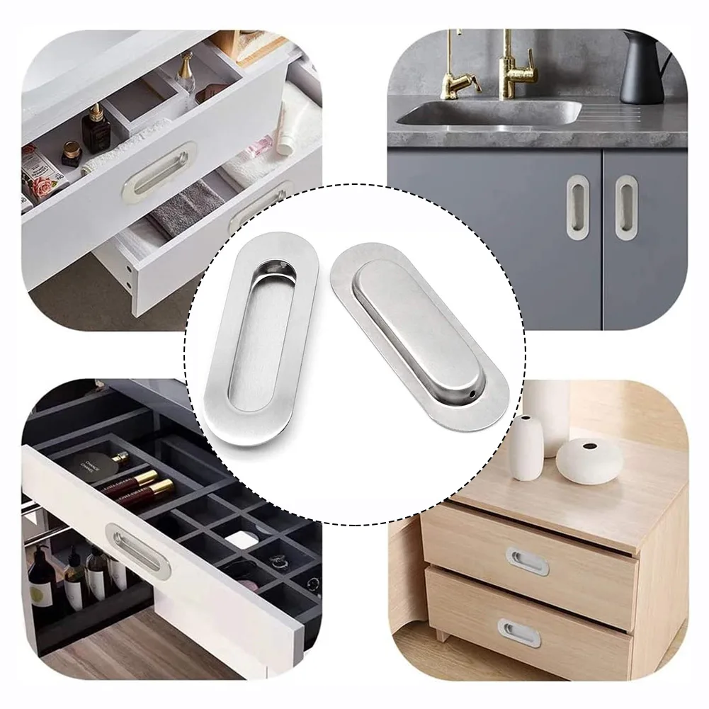 Screws Door Handle Recessed Set Stainless Steel Brushed Silver Door Handles For Commercial For Residential Home Knobs Cabinet
Screws Door Handle Recessed Set Stainless Steel Brushed Silver Door Handles For Commercial For Residential Home Knobs Cabinet