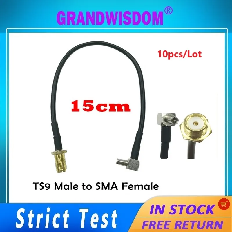 10pcs coaxial TS9 male to SMA female extension feedcable straight pigtail RG174 Wholesale length 15CM for 3G 4G modem Router
10pcs coaxial TS9 male to SMA female extension feedcable straight pigtail RG174 Wholesale length 15CM for 3G 4G modem Router