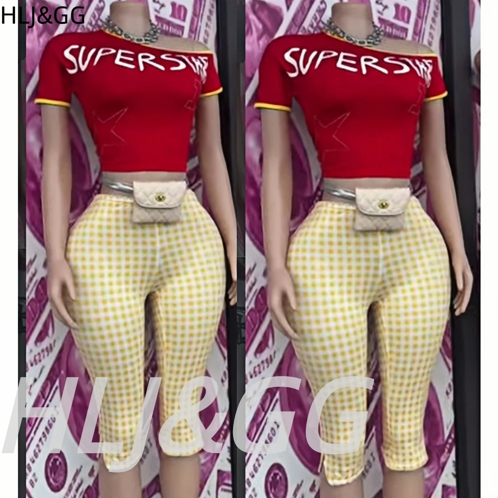 HLJ&GG Trend Y2K Plaid Print Skinny Shorts Two Piece Sets Women One Shoulder Slim Crop Top And Shorts Outfit Fashion Streetwear
HLJ&GG Trend Y2K Plaid Print Skinny Shorts Two Piece Sets Women One Shoulder Slim Crop Top And Shorts Outfit Fashion Streetwear