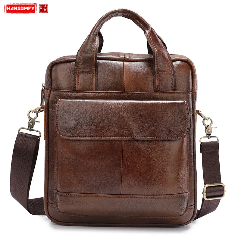 New Business Men Shoulder Bag Data Package Male Multi-function Messenger Bags Genuine Leather Crossbody Flap Handbags Vintage
New Business Men Shoulder Bag Data Package Male Multi-function Messenger Bags Genuine Leather Crossbody Flap Handbags Vintage