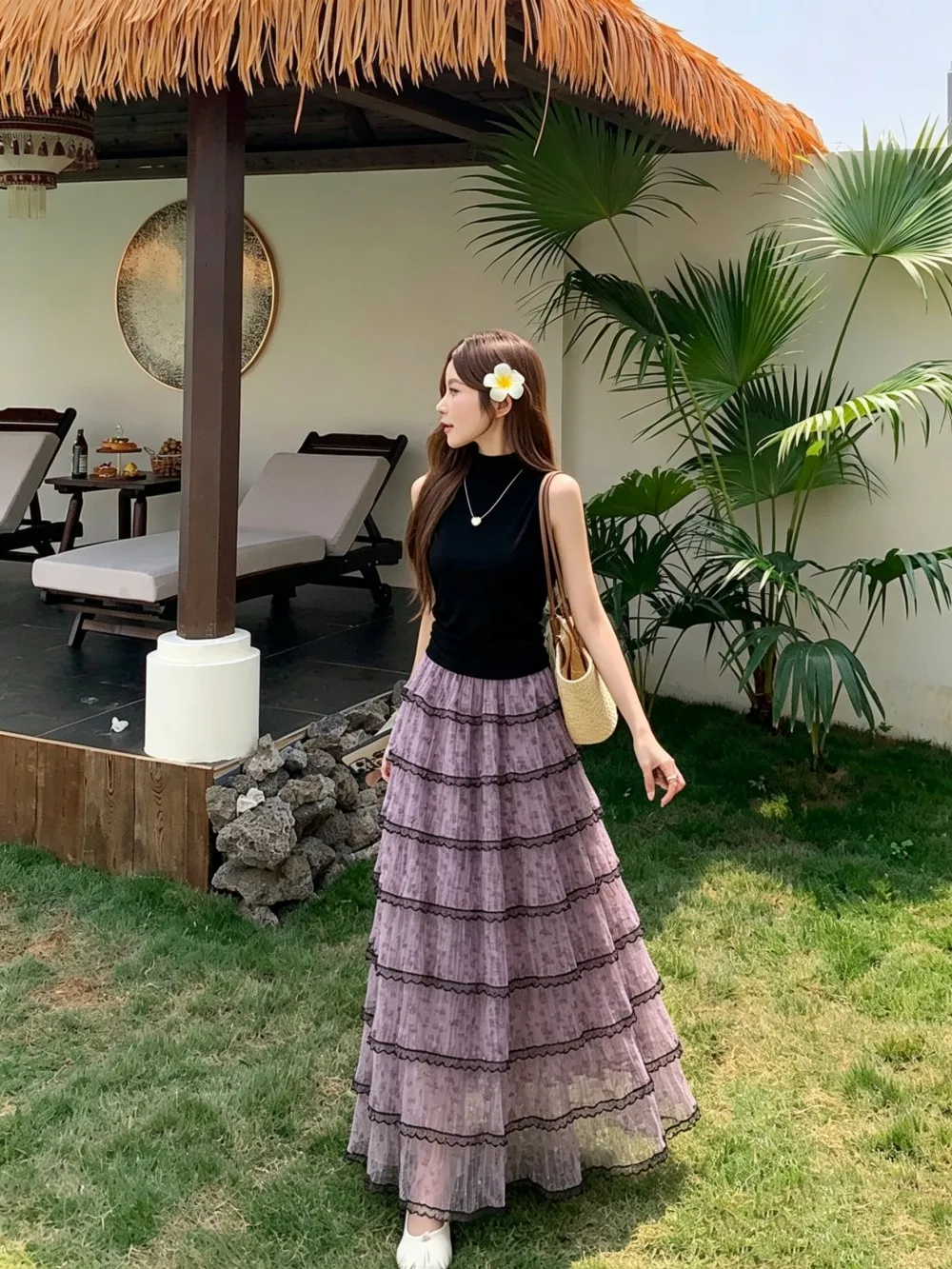 Kumikumi Women's Slim Fit Sleeveless Vest And Skirt Set in Purple High Waist A-Line Skirt round Neck Two Piece Outfit for Summer
Kumikumi Women's Slim Fit Sleeveless Vest And Skirt Set in Purple High Waist A-Line Skirt round Neck Two Piece Outfit for Summer