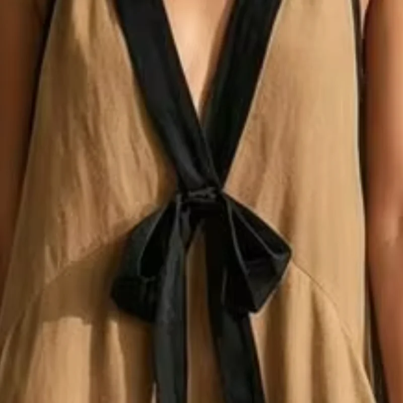 Beach Dress Women Deep V Neck Maxi Dress Mid-length Tank Dress Summer Beach Vacation Sundress with Pockets
Beach Dress Women Deep V Neck Maxi Dress Mid-length Tank Dress Summer Beach Vacation Sundress with Pockets