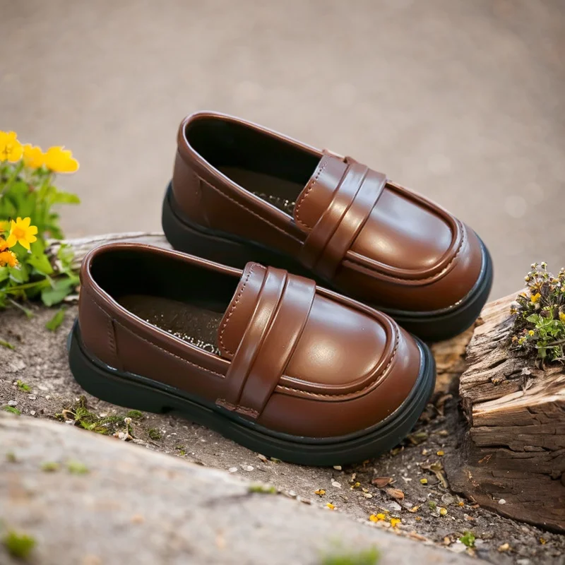 Girls Brown Leather Shoes Students 2025 New Spring Autumn Fashion Leather Shoes Baby Single 6 To 9 Years Non-slip White Shoes
Girls Brown Leather Shoes Students 2025 New Spring Autumn Fashion Leather Shoes Baby Single 6 To 9 Years Non-slip White Shoes