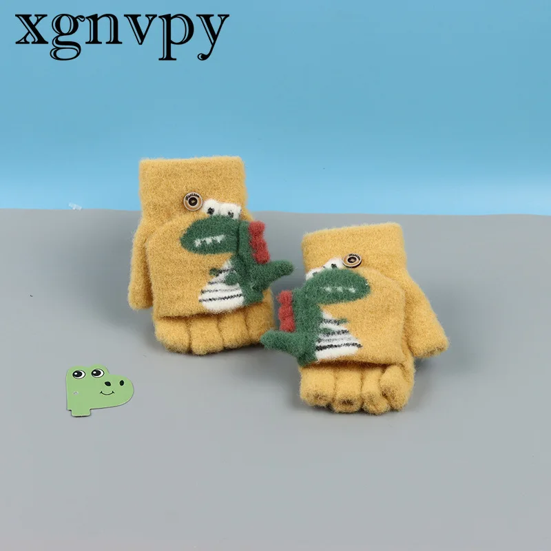 Детские перчатки xgnvpy с рисунком динозавра, теплые вязаные перчатки с полупальцами для мальчиков и девочек 3, 8 лет, зимняя одежда, Детские аксессуары
Детские перчатки xgnvpy с рисунком динозавра, теплые вязаные перчатки с полупальцами для мальчиков и девочек 3, 8 лет, зимняя одежда, Детские аксессуары