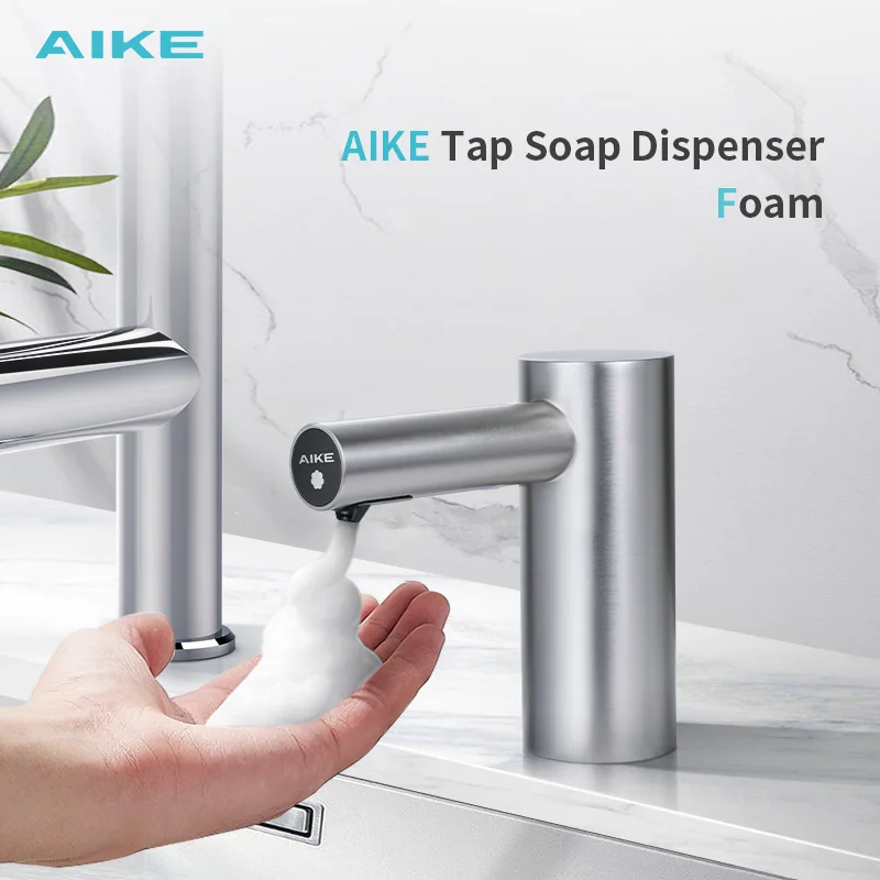 Automatic Foam Sink Stainless Steel Soap Dispenser Tap Classic Modern Design Single Hole Installation Commercial Bathroom AK1362
Automatic Foam Sink Stainless Steel Soap Dispenser Tap Classic Modern Design Single Hole Installation Commercial Bathroom AK1362