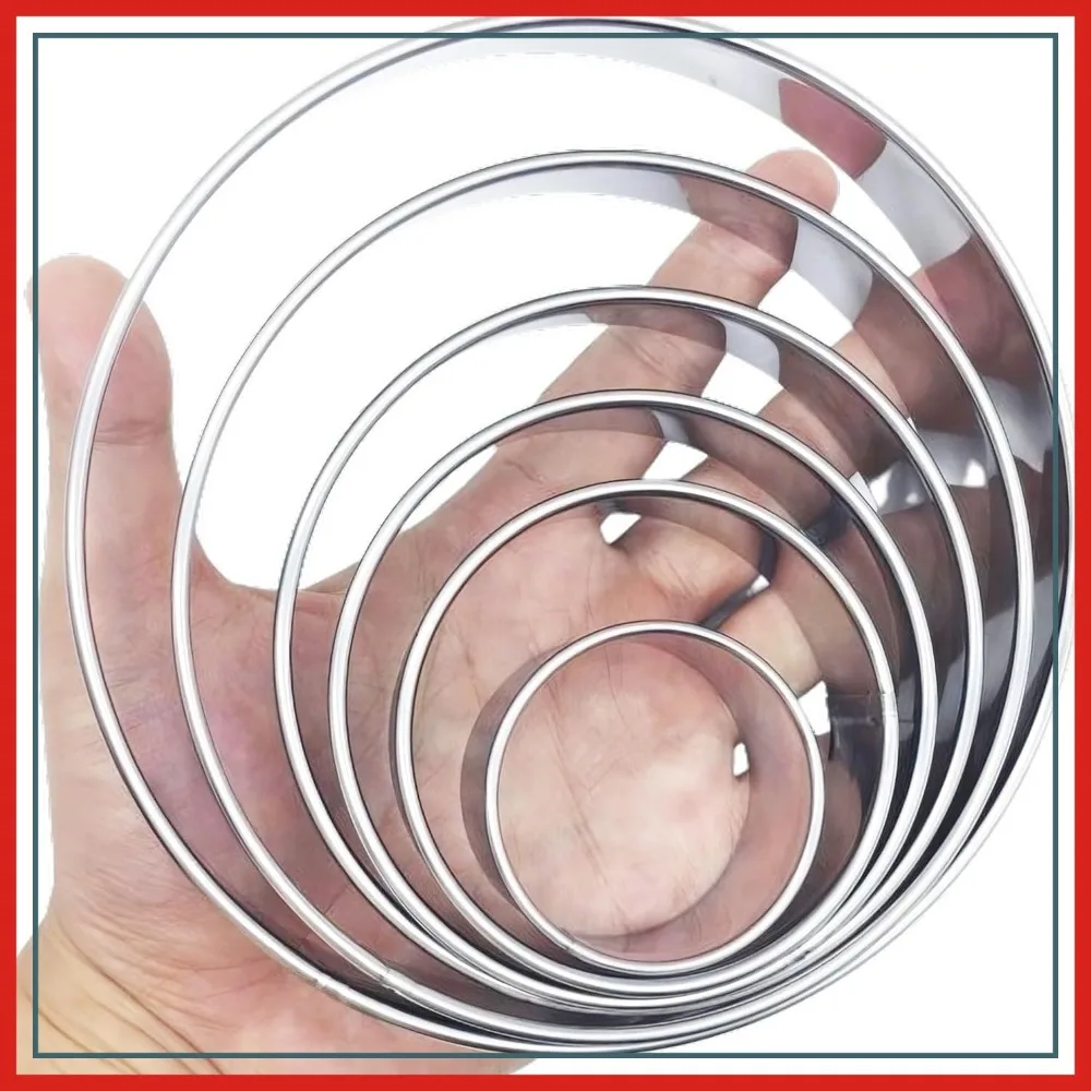 6-Piece Round Cookie Cutter Set, 2 to 6 Inch, Stainless Steel Circle Cutters for Baking
6-Piece Round Cookie Cutter Set, 2 to 6 Inch, Stainless Steel Circle Cutters for Baking