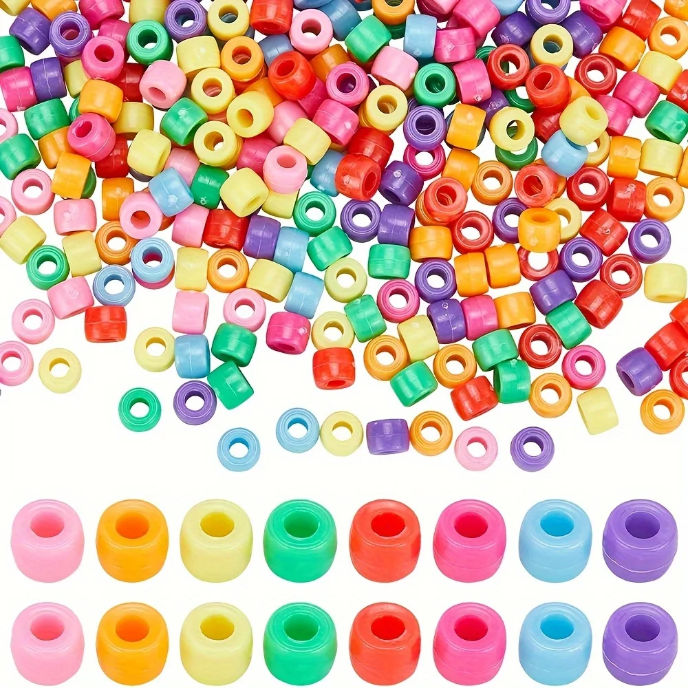 960pcs Pony Beads Colorful Rainbow Plastic Beads Bulk Mixed Beads, Suitable for DIY Jewelry Making, Bracelets
960pcs Pony Beads Colorful Rainbow Plastic Beads Bulk Mixed Beads, Suitable for DIY Jewelry Making, Bracelets