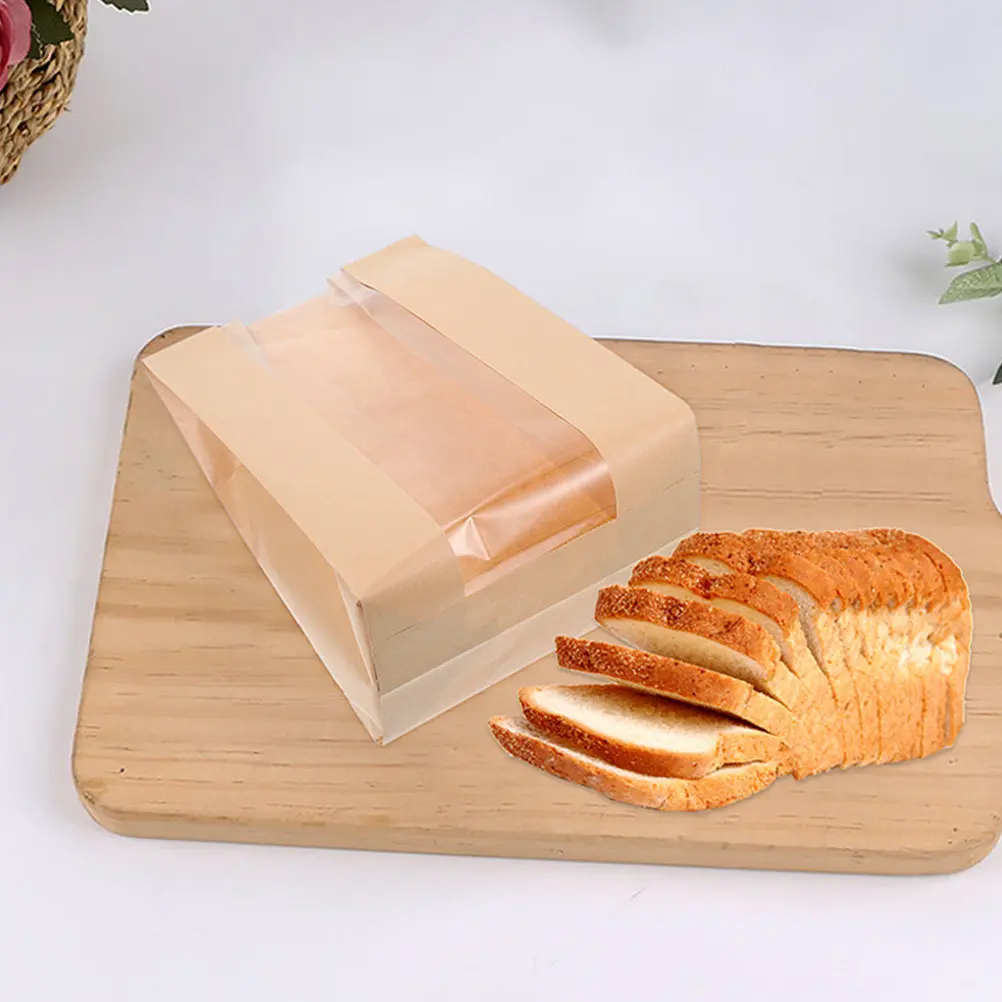 100Pcs Food Paper Bags Bread Bags with Window Bottom Design for Bread Cookies Bakery Packaging Toast Packaging Pouches
100Pcs Food Paper Bags Bread Bags with Window Bottom Design for Bread Cookies Bakery Packaging Toast Packaging Pouches