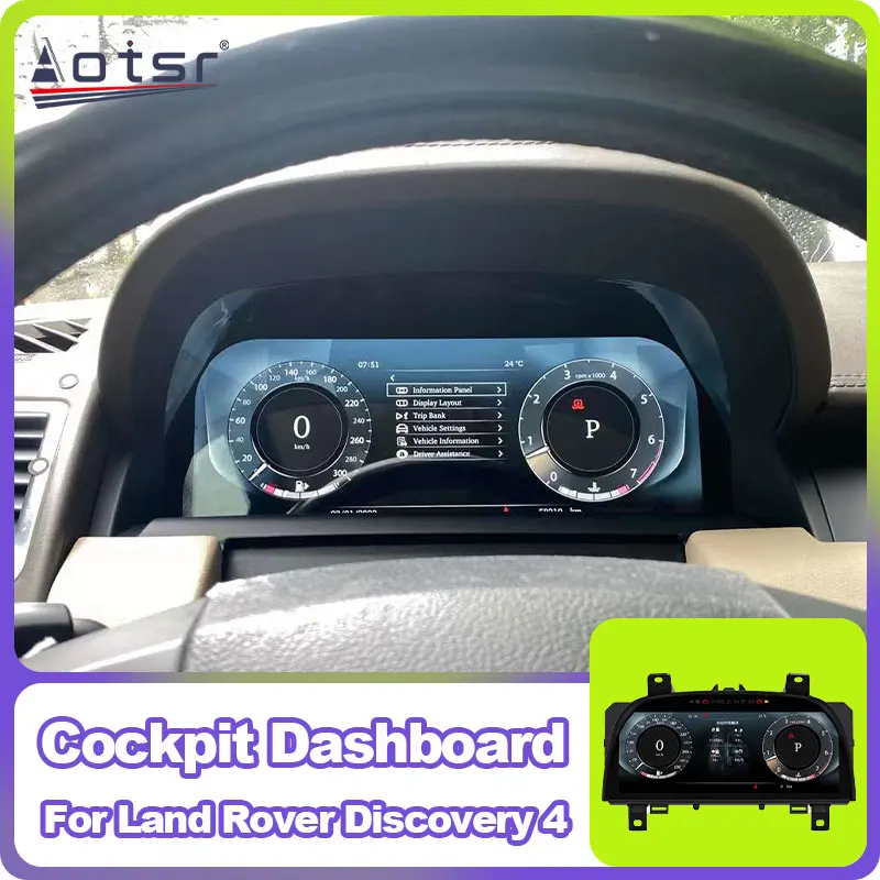 Автомобильный цифровой кластер для Land Rover Discovery 4/Range Rover Sport 2010-2016, виртуальный экран приборной панели кабины
Автомобильный цифровой кластер для Land Rover Discovery 4/Range Rover Sport 2010-2016, виртуальный экран приборной панели кабины