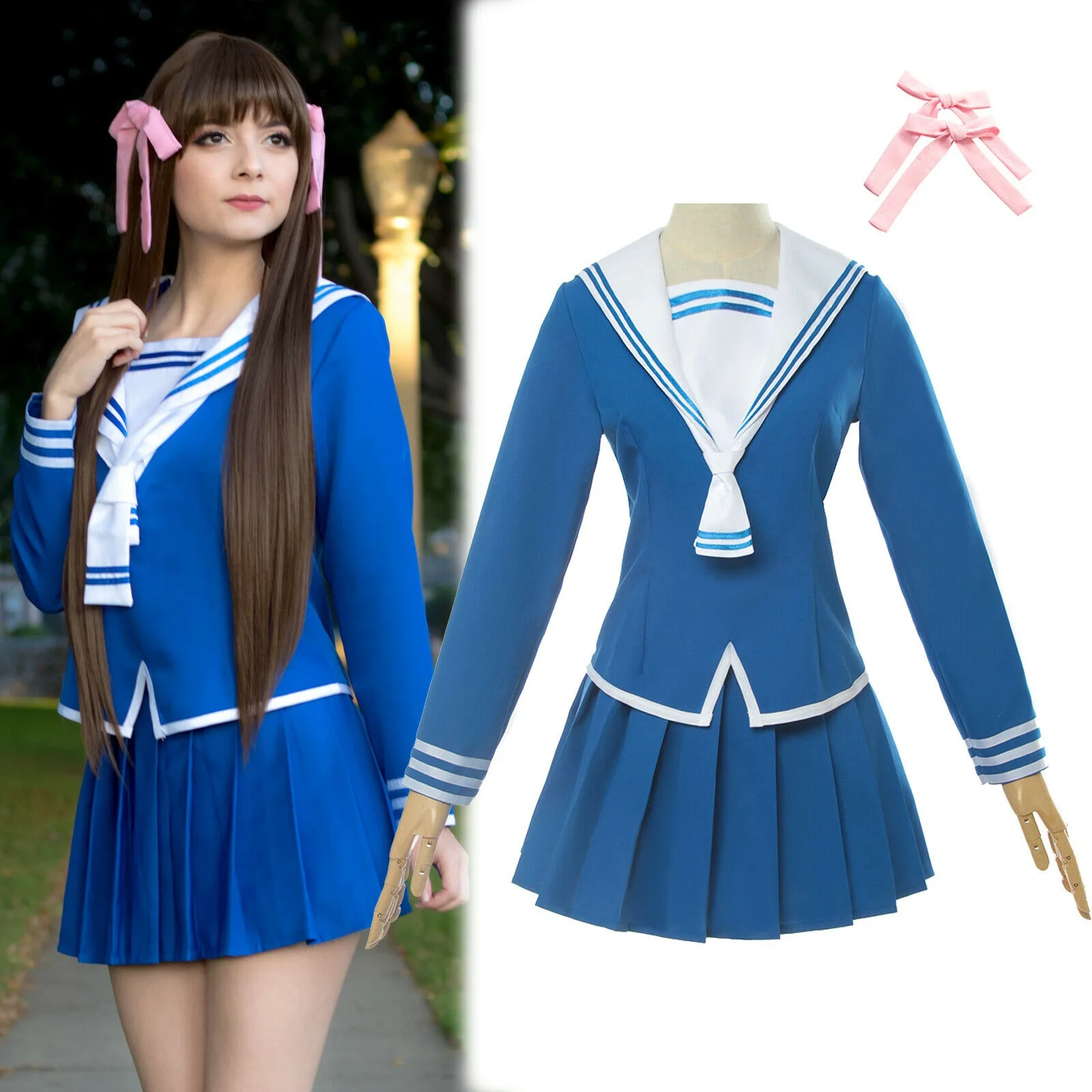 Fruits Basket Anime Costume Fruits Basket Tooru Honda Cosplay JK School Uniform Sailor Suit
Fruits Basket Anime Costume Fruits Basket Tooru Honda Cosplay JK School Uniform Sailor Suit