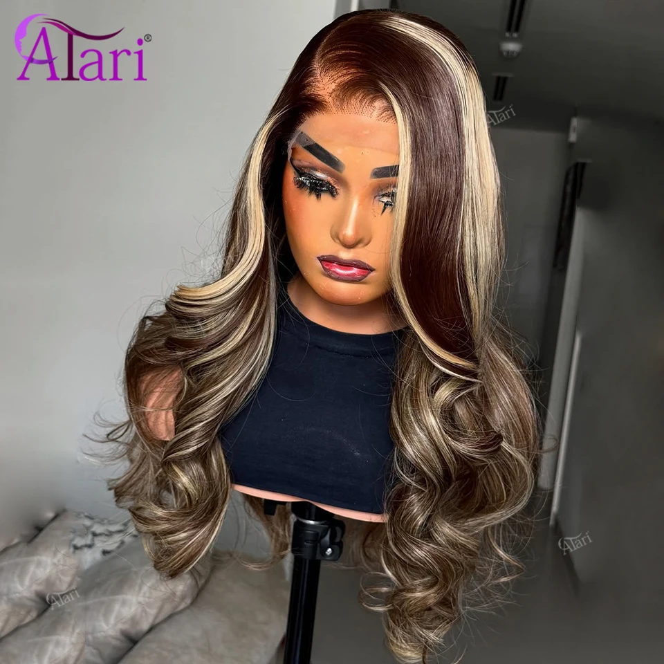 Highlight Brown Blonde Body Wave 13x6 Lace Frontal Wig Pre Plucked Transparent 13x4 Lace Front Stripe Wide 27 Human Hair Wigs
Highlight Brown Blonde Body Wave 13x6 Lace Frontal Wig Pre Plucked Transparent 13x4 Lace Front Stripe Wide 27 Human Hair Wigs