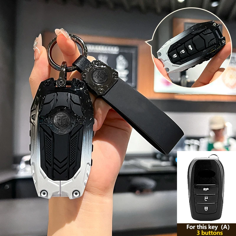 Zinc Alloy Car Key Case for Toyota Prius Camry Corolla Avalon CHR RAV4 Land Cruiser Prado Keychain Cover Shell Fob Accessories
Zinc Alloy Car Key Case for Toyota Prius Camry Corolla Avalon CHR RAV4 Land Cruiser Prado Keychain Cover Shell Fob Accessories