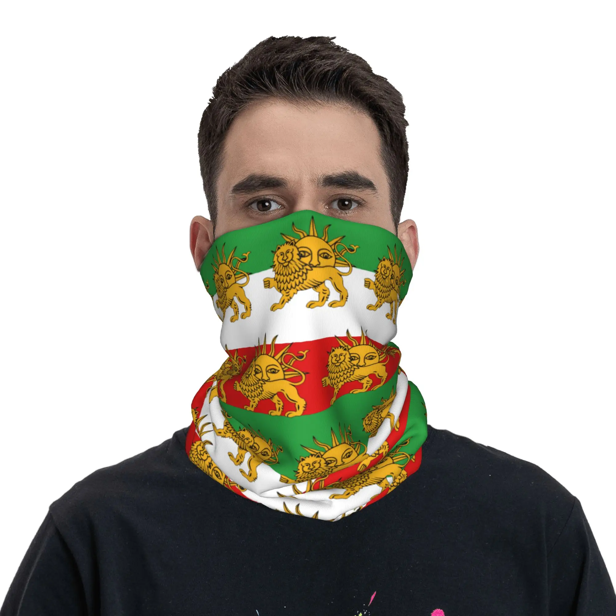 Custom Iran Flag Neck Gaiter Women Men UV Protection Winter Iran Pahlavi Bandana Scarf for Hiking
Custom Iran Flag Neck Gaiter Women Men UV Protection Winter Iran Pahlavi Bandana Scarf for Hiking