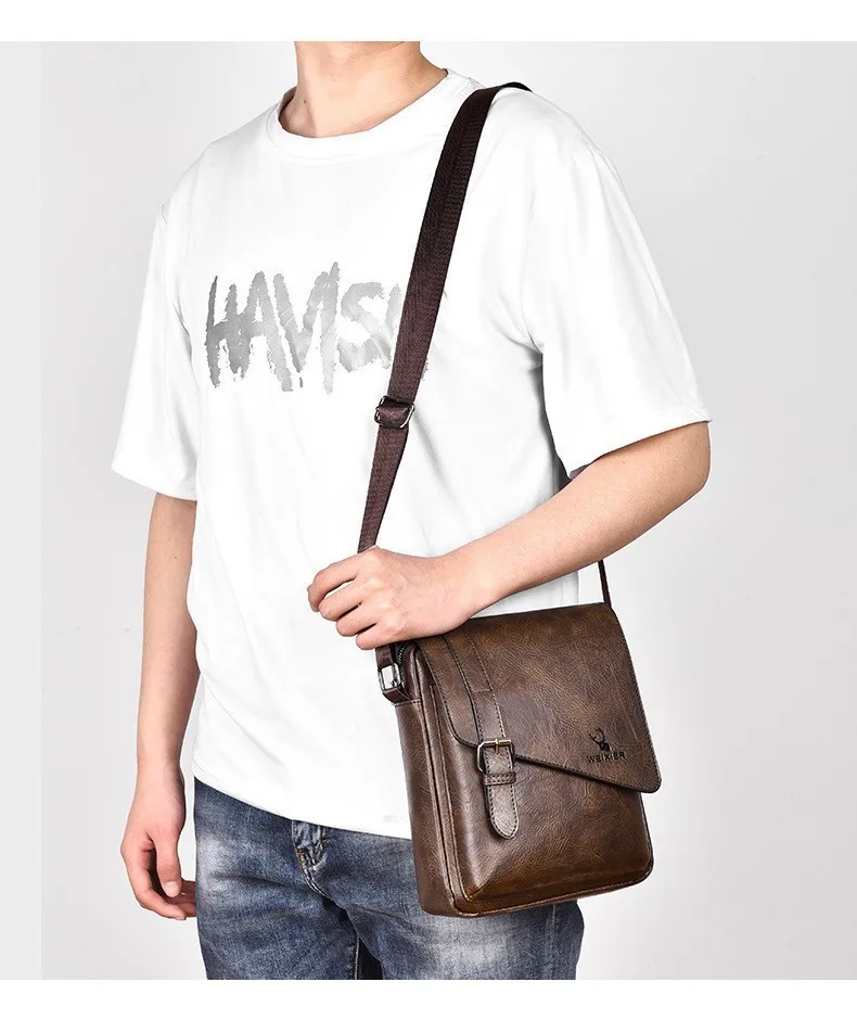Men's Retro Casual Crossbody Bag Large Capacity Tote Bag Versatile Diagonal Hanging Bag Japanese Style Single Shoulder Bag Men's Retro Casual Crossbody Bag Large Capacity Tote Bag Versatile Diagonal Hanging Bag Japanese Style Single Shoulder Bag