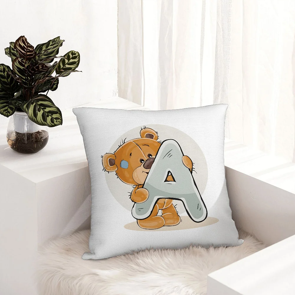 Cute Bear Animal Letter Pillow Case Plush Fabric Soft Pillowcase Double Sided Print Sofa Cushion Cover Throw Pillow Covers
Cute Bear Animal Letter Pillow Case Plush Fabric Soft Pillowcase Double Sided Print Sofa Cushion Cover Throw Pillow Covers