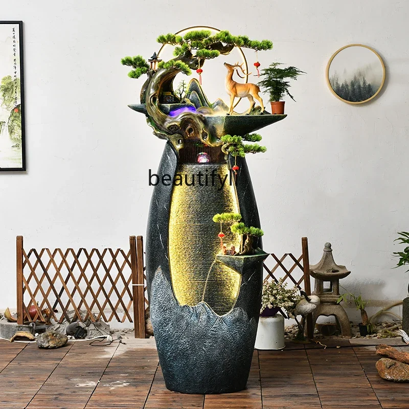 Rockery flowing water landscape circulating water ornaments fountain indoor living room decoration floor
Rockery flowing water landscape circulating water ornaments fountain indoor living room decoration floor