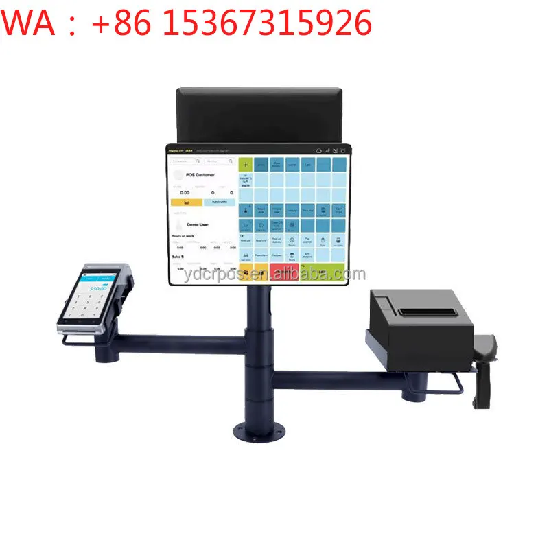 Universal Metal Adjustable Rotating Tablet POS Full Stand Mount Cash Register Printer Card Reader
Universal Metal Adjustable Rotating Tablet POS Full Stand Mount Cash Register Printer Card Reader