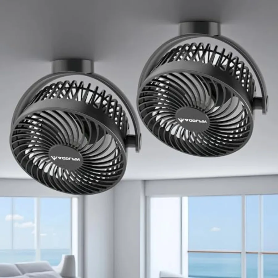 2-Pack Magnetic Cruise Ship Approved Fan, 12000mAh Battery Operated Travel Fan with 5 Speeds, LED Lantern, Timer, Magnetically
2-Pack Magnetic Cruise Ship Approved Fan, 12000mAh Battery Operated Travel Fan with 5 Speeds, LED Lantern, Timer, Magnetically