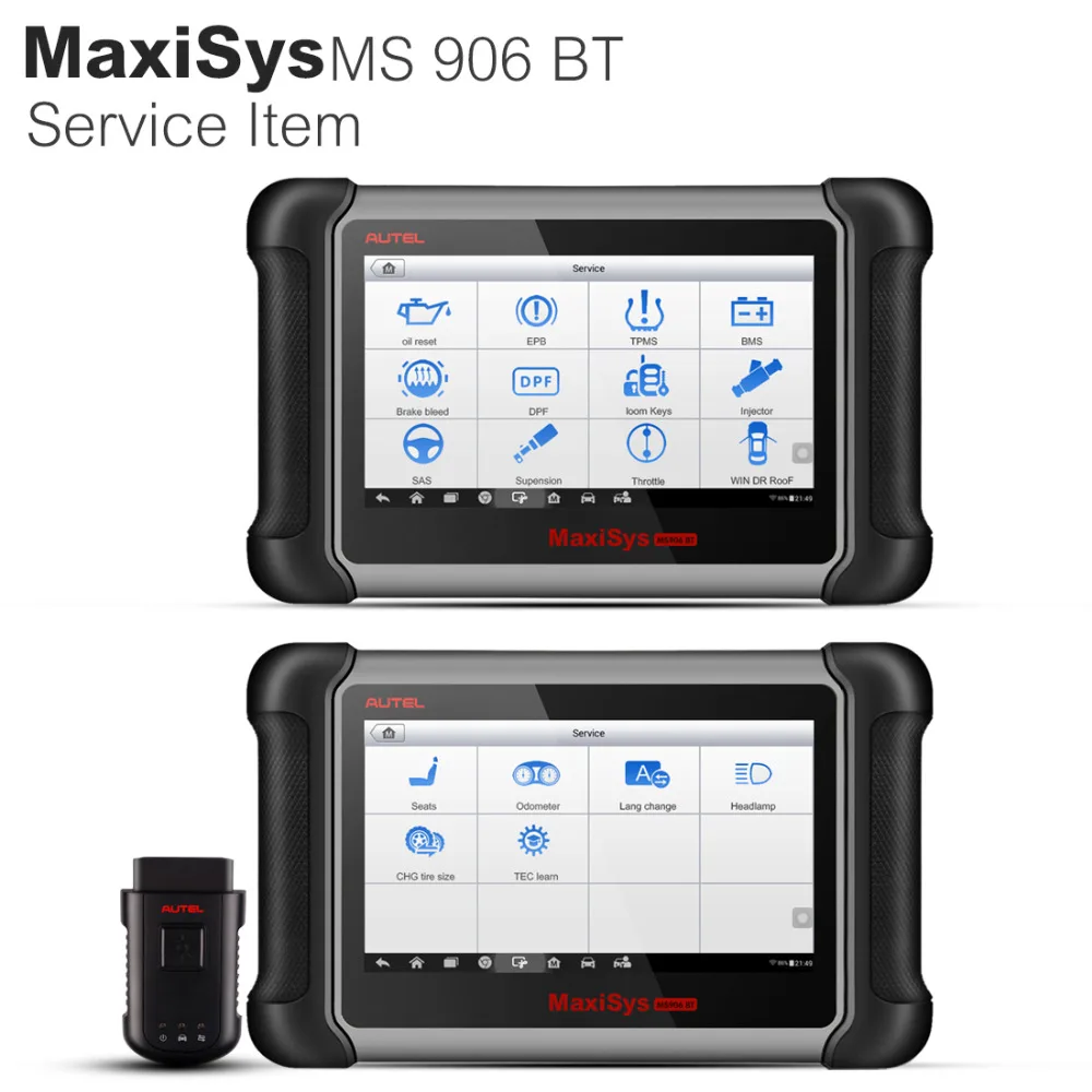 MS2024 New Arrival 100% Original MaxiSys MS906BT Wireless Diagnostic and ECU Coding Scanner MS906BT Full Set Fast Shipping
MS2024 New Arrival 100% Original MaxiSys MS906BT Wireless Diagnostic and ECU Coding Scanner MS906BT Full Set Fast Shipping