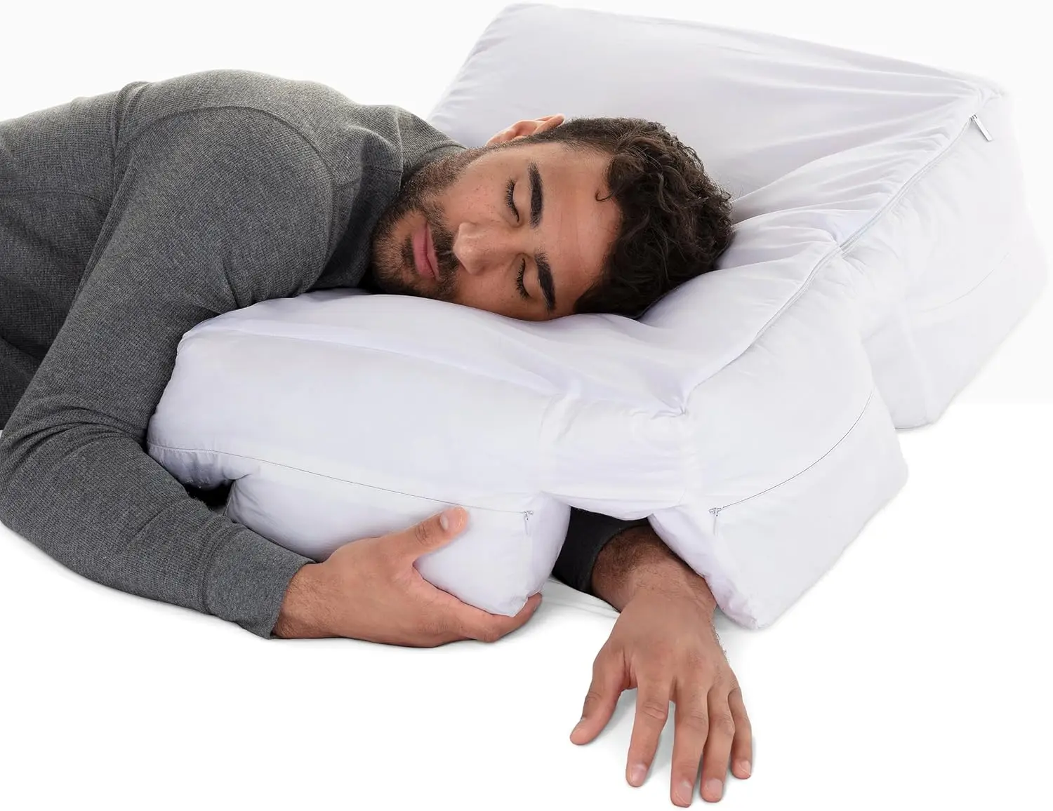Side Sleeper Pillow Arm Hole Shoulder Pain Relief Arm Tunnel Proper Neck Spine Alignment All Night Comfort Adults Down Alternati
Side Sleeper Pillow Arm Hole Shoulder Pain Relief Arm Tunnel Proper Neck Spine Alignment All Night Comfort Adults Down Alternati