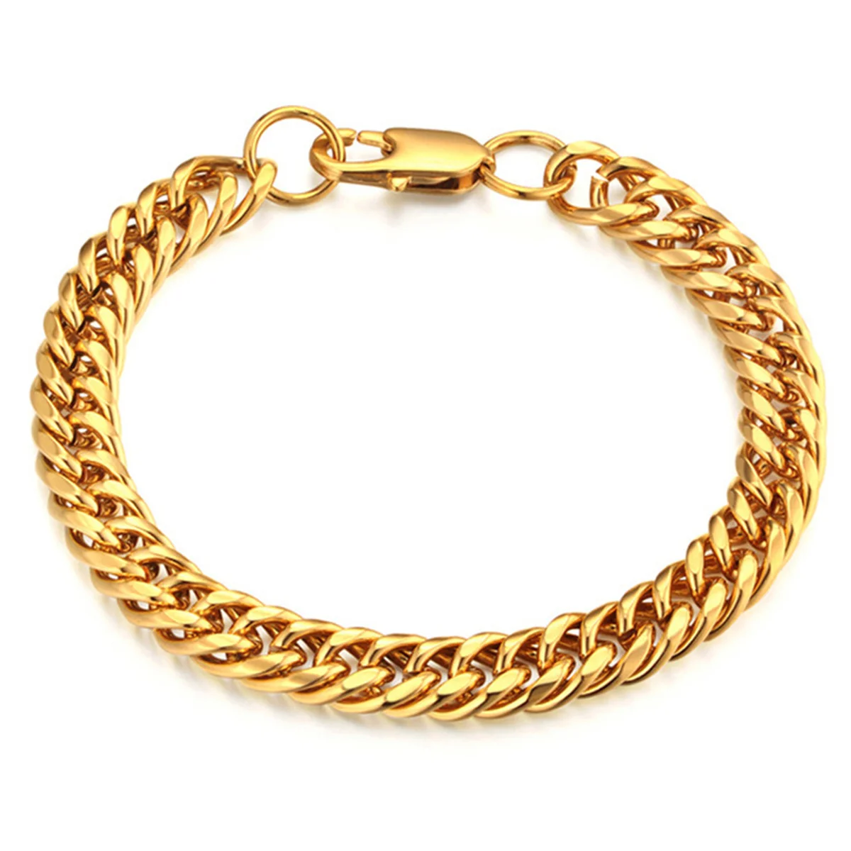 Punk 9mm Miami Cuban Chain Link Bracelet Male Thick Gold Silver Color Stainless Steel Hand Chain Bracelet for Men Jewelry Gift
Punk 9mm Miami Cuban Chain Link Bracelet Male Thick Gold Silver Color Stainless Steel Hand Chain Bracelet for Men Jewelry Gift