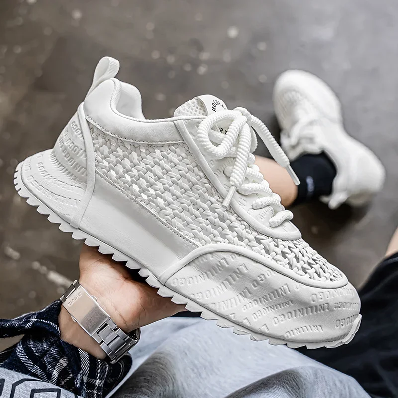 Новая мягкая двухцветная модная весенне-летняя дышащая сетчатая мягкая и удобная мужская повседневная спортивная обувь большого размера
Новая мягкая двухцветная модная весенне-летняя дышащая сетчатая мягкая и удобная мужская повседневная спортивная обувь большого размера