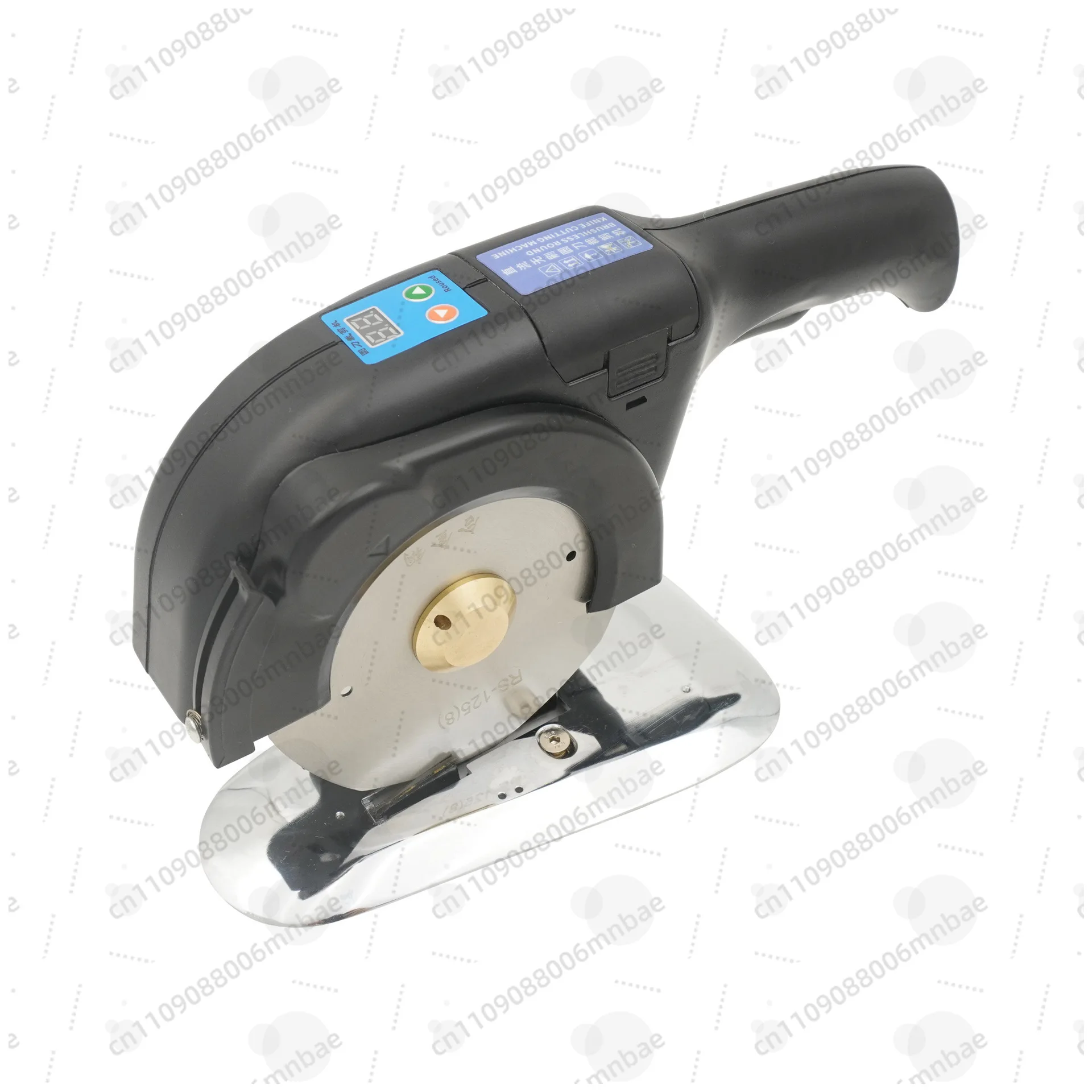 Servo direct drive round knife cutting machine, brushless adjustable speed hand push cutter for fabric processing
Servo direct drive round knife cutting machine, brushless adjustable speed hand push cutter for fabric processing