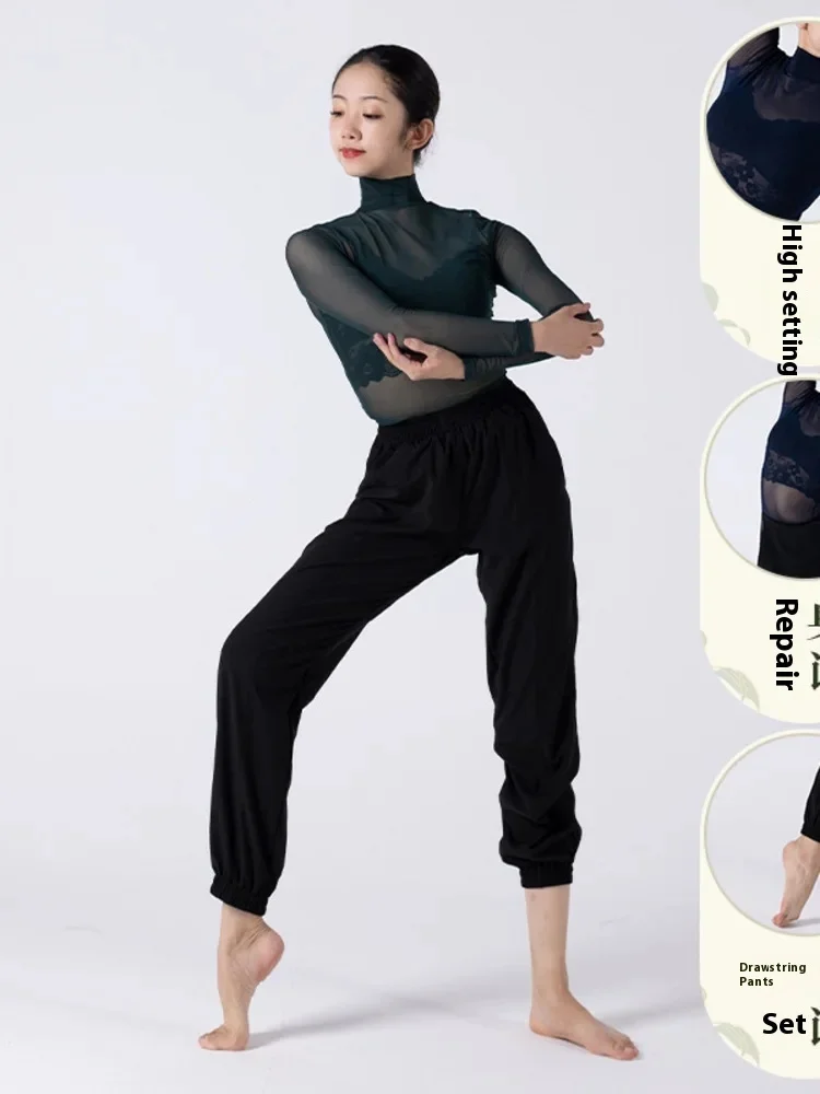 2025 High Collar Simple Jumpsuit Mesh Modern Autumn and Winter Thick Comfortable Satin Pants Practice Dance Dress Set
2025 High Collar Simple Jumpsuit Mesh Modern Autumn and Winter Thick Comfortable Satin Pants Practice Dance Dress Set