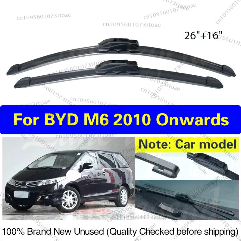 2PCS For BYD M6 2010 Onwards Hatchback Front Wiper Blades Windshield Windscreen Window Cutter Car Accessories 26"+16"
2PCS For BYD M6 2010 Onwards Hatchback Front Wiper Blades Windshield Windscreen Window Cutter Car Accessories 26"+16"