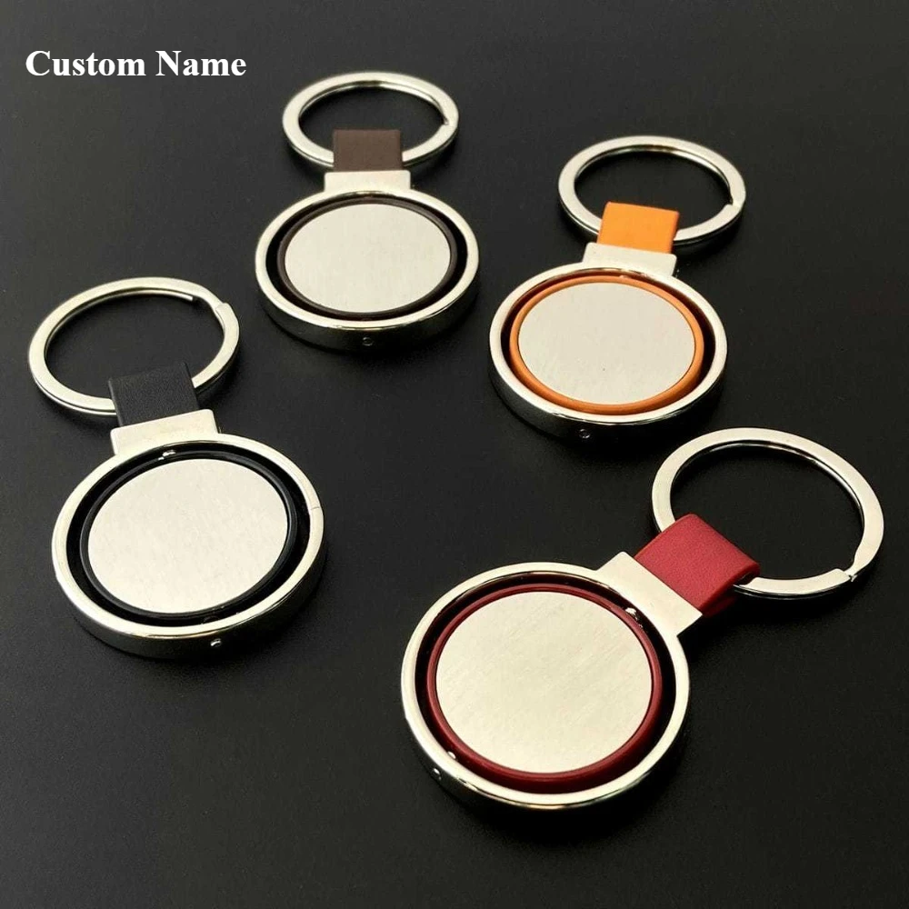 Leather Keychain Metal Pendant Custom Rotating Keyring Colorful Circular Mini DIY Small Gift Key Chan Ring Classic Pendant
Leather Keychain Metal Pendant Custom Rotating Keyring Colorful Circular Mini DIY Small Gift Key Chan Ring Classic Pendant