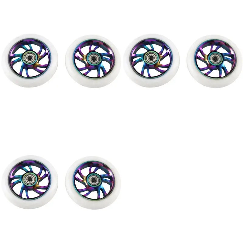 A06F-6Pcs 110Mm Scooter Wheels Replacement Aluminum Wear-Resistant PU Stunt Scooter Parts Kick Scooter Accessories
A06F-6Pcs 110Mm Scooter Wheels Replacement Aluminum Wear-Resistant PU Stunt Scooter Parts Kick Scooter Accessories