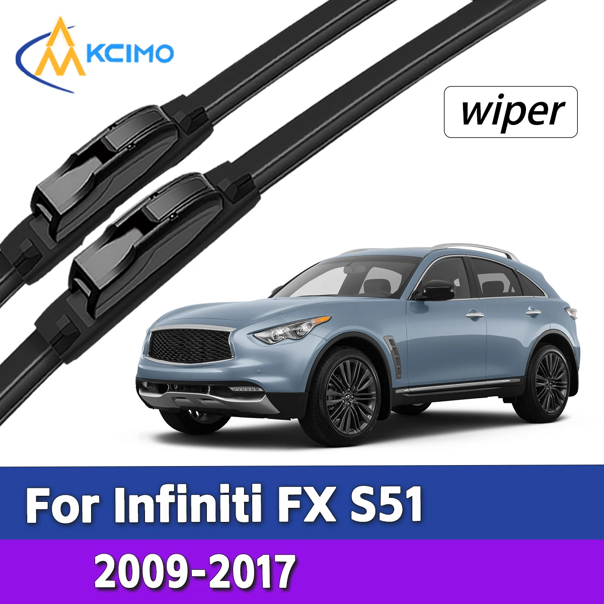 Front Windshield Wiper Blades For Infiniti FX S51 2009-2017 In All Weather Silent Streak Free Rubber Window Wiper Replacemen
Front Windshield Wiper Blades For Infiniti FX S51 2009-2017 In All Weather Silent Streak Free Rubber Window Wiper Replacemen