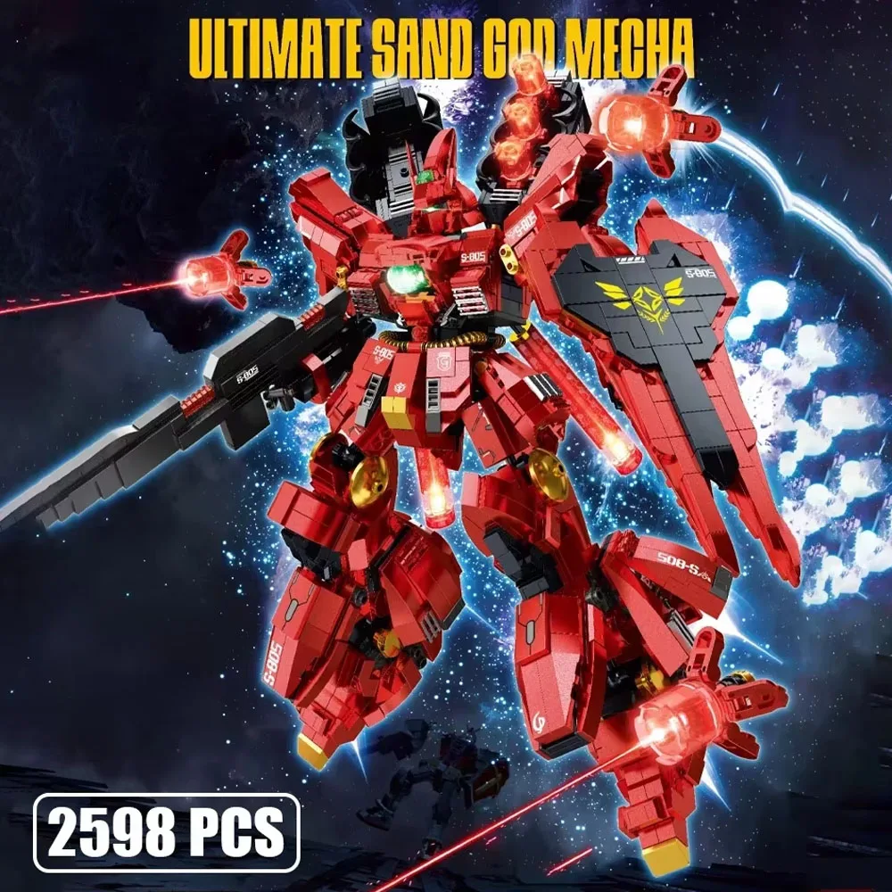 MOC аниме пистолет мобильный костюм SAZABI MSN-04 модель строительного блока механические фигурки со светодиодной подсветкой игрушка-робот детский подарочный набор 2598 шт.
MOC аниме пистолет мобильный костюм SAZABI MSN-04 модель строительного блока механические фигурки со светодиодной подсветкой игрушка-робот детский подарочный набор 2598 шт.