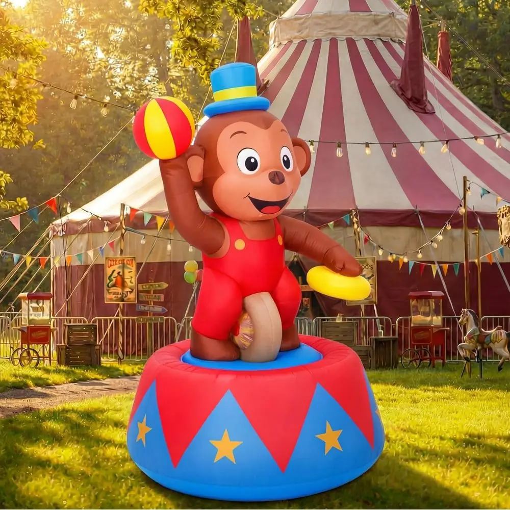 Надувная фигура обезьяны (1,5 м) для цирковых и карнавальных вечеринок, уличных украшений, тематических дней рождения в стиле карнавала, надувное животное для улицы
Надувная фигура обезьяны (1,5 м) для цирковых и карнавальных вечеринок, уличных украшений, тематических дней рождения в стиле карнавала, надувное животное для улицы