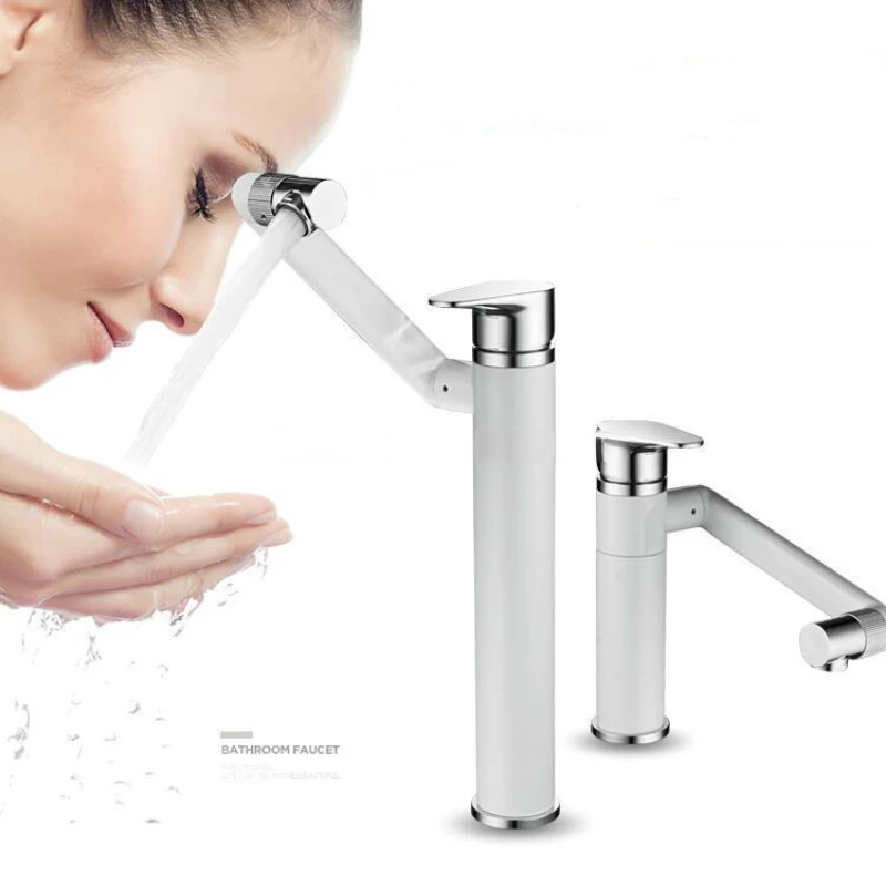 Bathroom faucet 360 degree rotation Basin Sink Faucet Hot and cold mixer tap Deck Mounted
Bathroom faucet 360 degree rotation Basin Sink Faucet Hot and cold mixer tap Deck Mounted