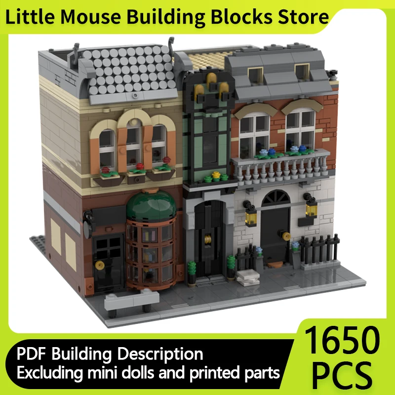 City Street View Model MOC Building Bricks City Center Street Shops Modular Technology Gifts Holiday Assemble Children Toys Suit
City Street View Model MOC Building Bricks City Center Street Shops Modular Technology Gifts Holiday Assemble Children Toys Suit