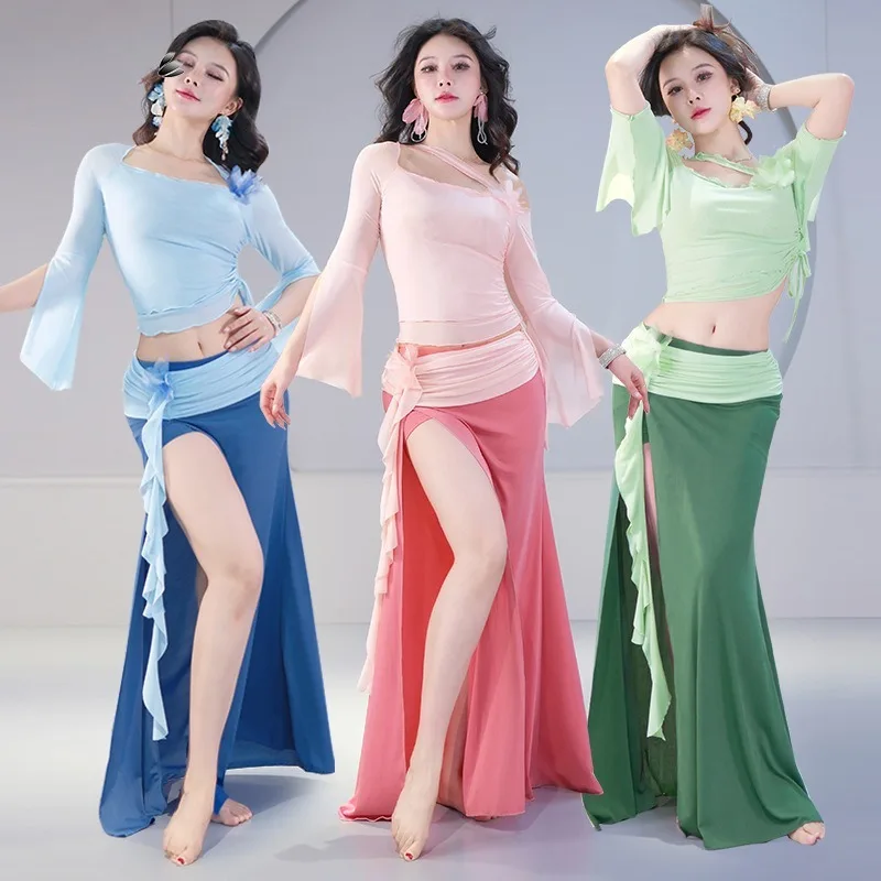 Belly Dance Costume Dancer Cosplay Pink Green Blue Dress Dancewear Stage Performance Clothes Practice Attire for Women
Belly Dance Costume Dancer Cosplay Pink Green Blue Dress Dancewear Stage Performance Clothes Practice Attire for Women