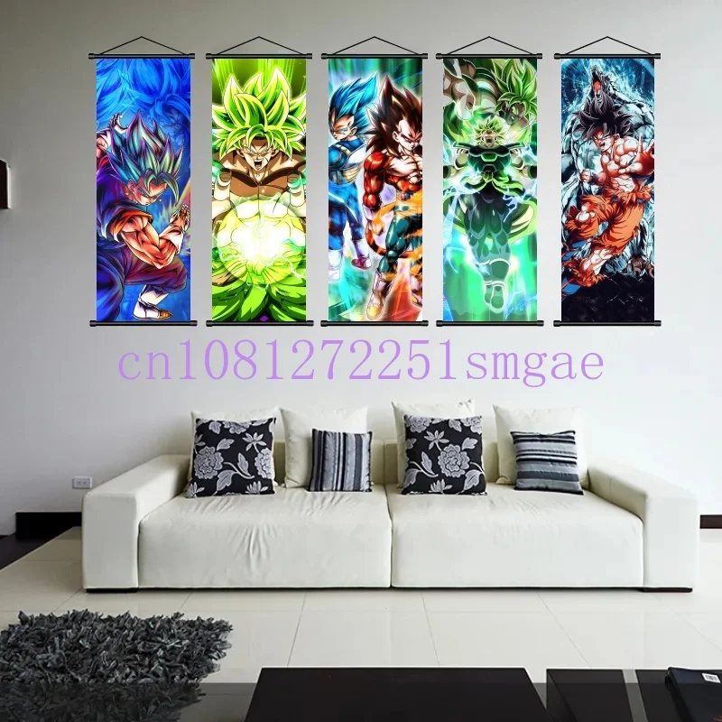 Dragon Ball Scrolls Picture Wall Art Goku Saiyan Hanging Painting Canvas Anime Poster Hot Blooded Home Decor Kawaii Kids Room
Dragon Ball Scrolls Picture Wall Art Goku Saiyan Hanging Painting Canvas Anime Poster Hot Blooded Home Decor Kawaii Kids Room
