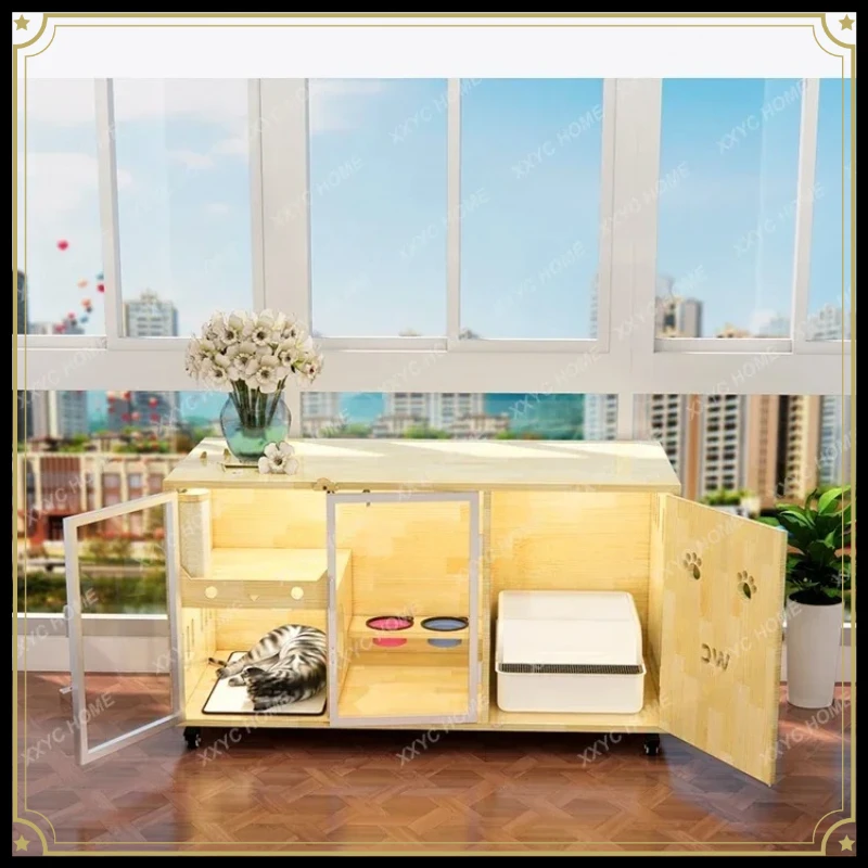 X-S Solid wood cat cage indoor household cat room large space cabinet HG
X-S Solid wood cat cage indoor household cat room large space cabinet HG
