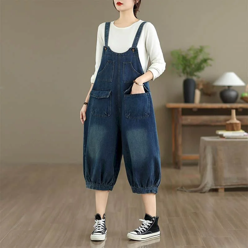 Jumpsuits for Women Loose Denim Playsuits Safari Style Casual Lantern Capri Pants 2026 Summer One Piece Outfit Women Clothing
Jumpsuits for Women Loose Denim Playsuits Safari Style Casual Lantern Capri Pants 2026 Summer One Piece Outfit Women Clothing