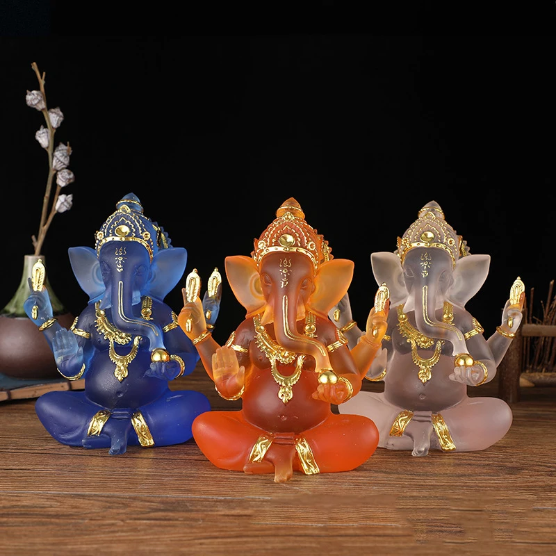 Clear Lord Ganesha Statue Elephant Hindu Sculpture Figurines Resin Home Garden Decoration Buddha Statues For House
Clear Lord Ganesha Statue Elephant Hindu Sculpture Figurines Resin Home Garden Decoration Buddha Statues For House