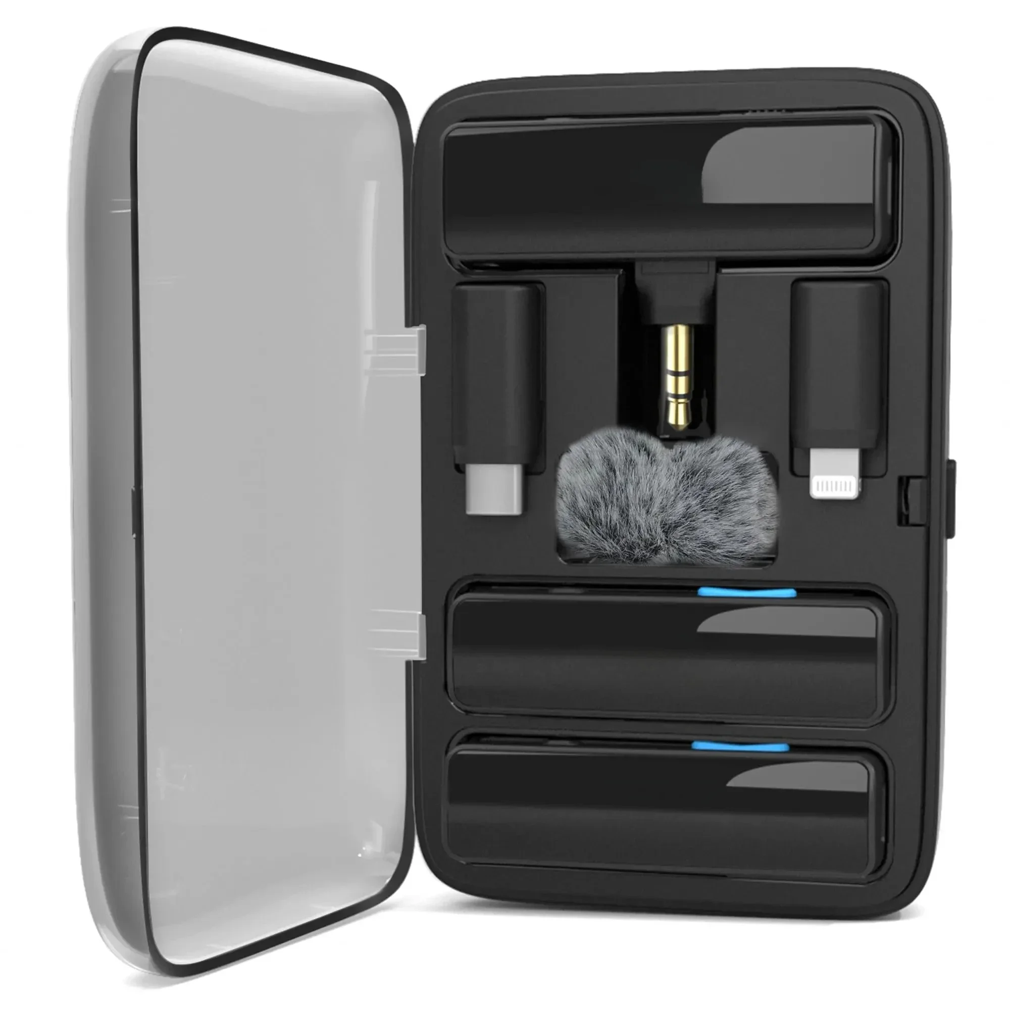 Беспроводной петличный микрофон BOYALINK для Android/Vlogging, универсальная двойная микрофонная система с лацканами и чехол для аккумулятора 
Беспроводной петличный микрофон BOYALINK для Android/Vlogging, универсальная двойная микрофонная система с лацканами и чехол для аккумулятора