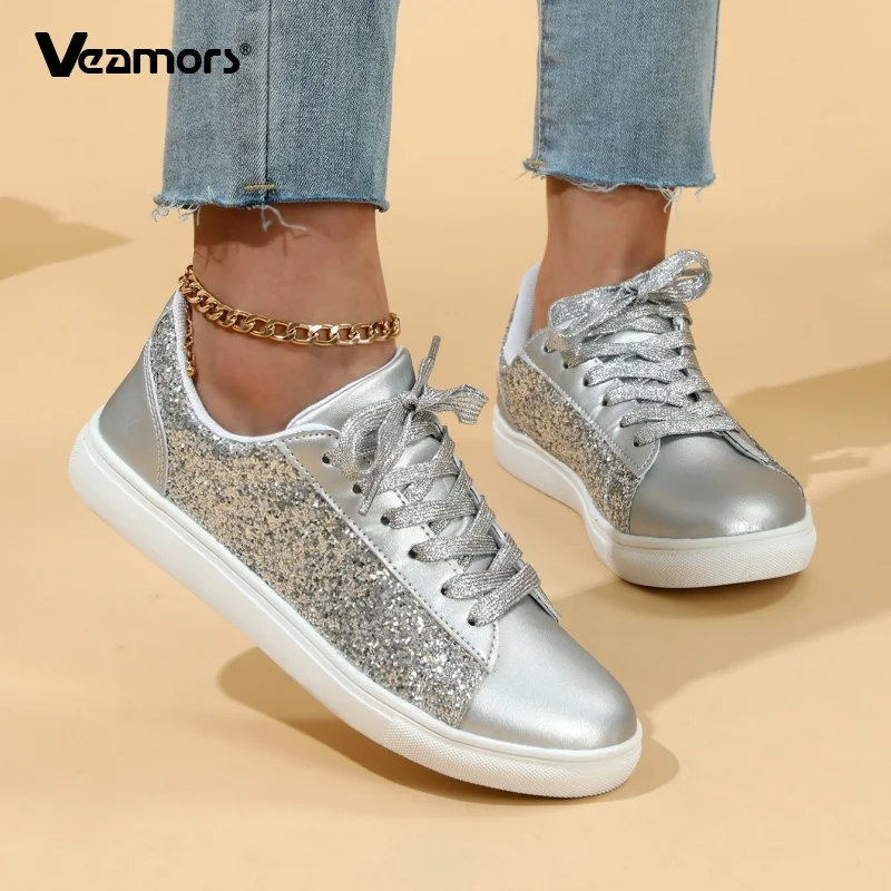 Men Fashion Sequined Casual Sport Shoes Light Lace-up Shoes Women Board Shoes Non-slip for Traveling Outdoor Jogging Running
Men Fashion Sequined Casual Sport Shoes Light Lace-up Shoes Women Board Shoes Non-slip for Traveling Outdoor Jogging Running