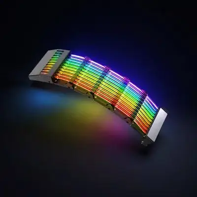5V Neon Glowing RGB Extension for Motherboard 24Pin ATX RGB Extension Power Supply Sleeved Cable Compatible with ARGB 3-Pin
5V Neon Glowing RGB Extension for Motherboard 24Pin ATX RGB Extension Power Supply Sleeved Cable Compatible with ARGB 3-Pin