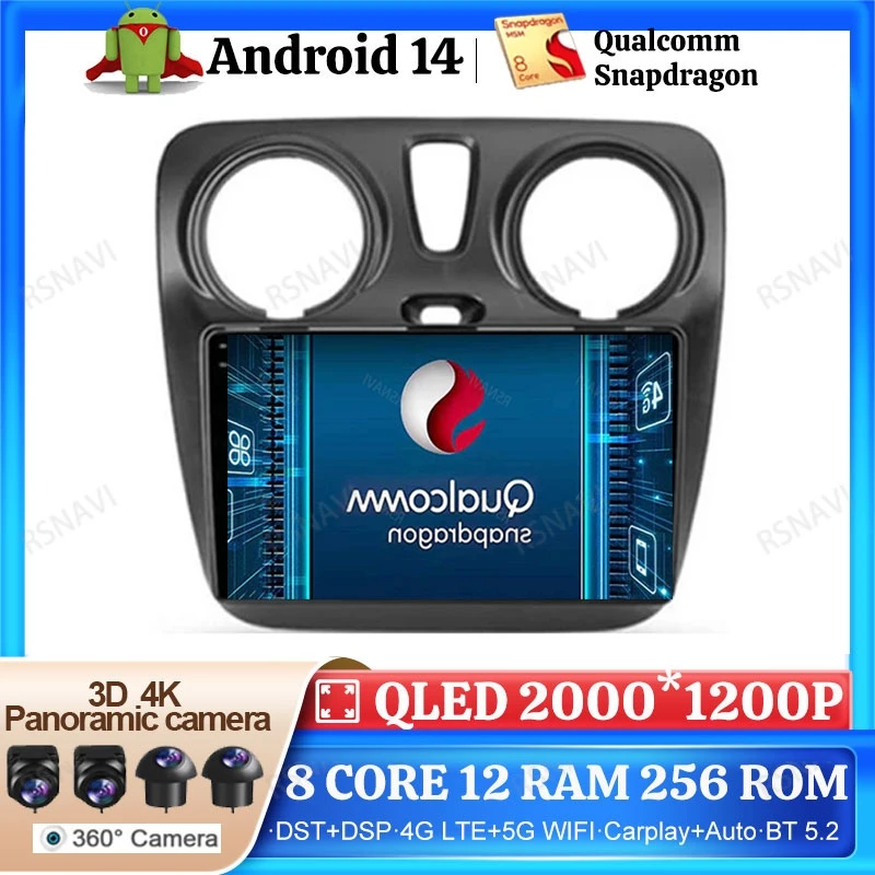 Android 14 Car Radio For Renault Lodgy Dacia Dokker 2012 - 2020 4G LTE Multimedia 2 DIN Wireless Carplay Auto GPS Stereo DSP BT
Android 14 Car Radio For Renault Lodgy Dacia Dokker 2012 - 2020 4G LTE Multimedia 2 DIN Wireless Carplay Auto GPS Stereo DSP BT