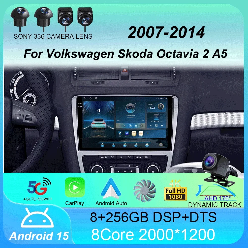 Car Radio Android 15 for Volkswagen Skoda Octavia 2 A5 2007 - 2014 Multimedia Video Player Navigation 2Din Carplay DVD Head Unit
Car Radio Android 15 for Volkswagen Skoda Octavia 2 A5 2007 - 2014 Multimedia Video Player Navigation 2Din Carplay DVD Head Unit