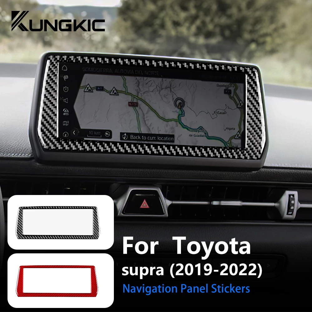 Real Soft Carbon Fiber For Toyota Supra GR A90 A91 MK5 2019-2022 RHD LHD Navigation Screen Panel Cover Sticker Auto Accessories 
Real Soft Carbon Fiber For Toyota Supra GR A90 A91 MK5 2019-2022 RHD LHD Navigation Screen Panel Cover Sticker Auto Accessories